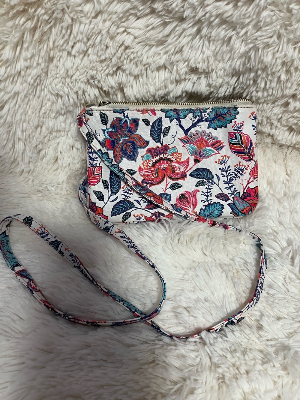 Floral mini purse with strap